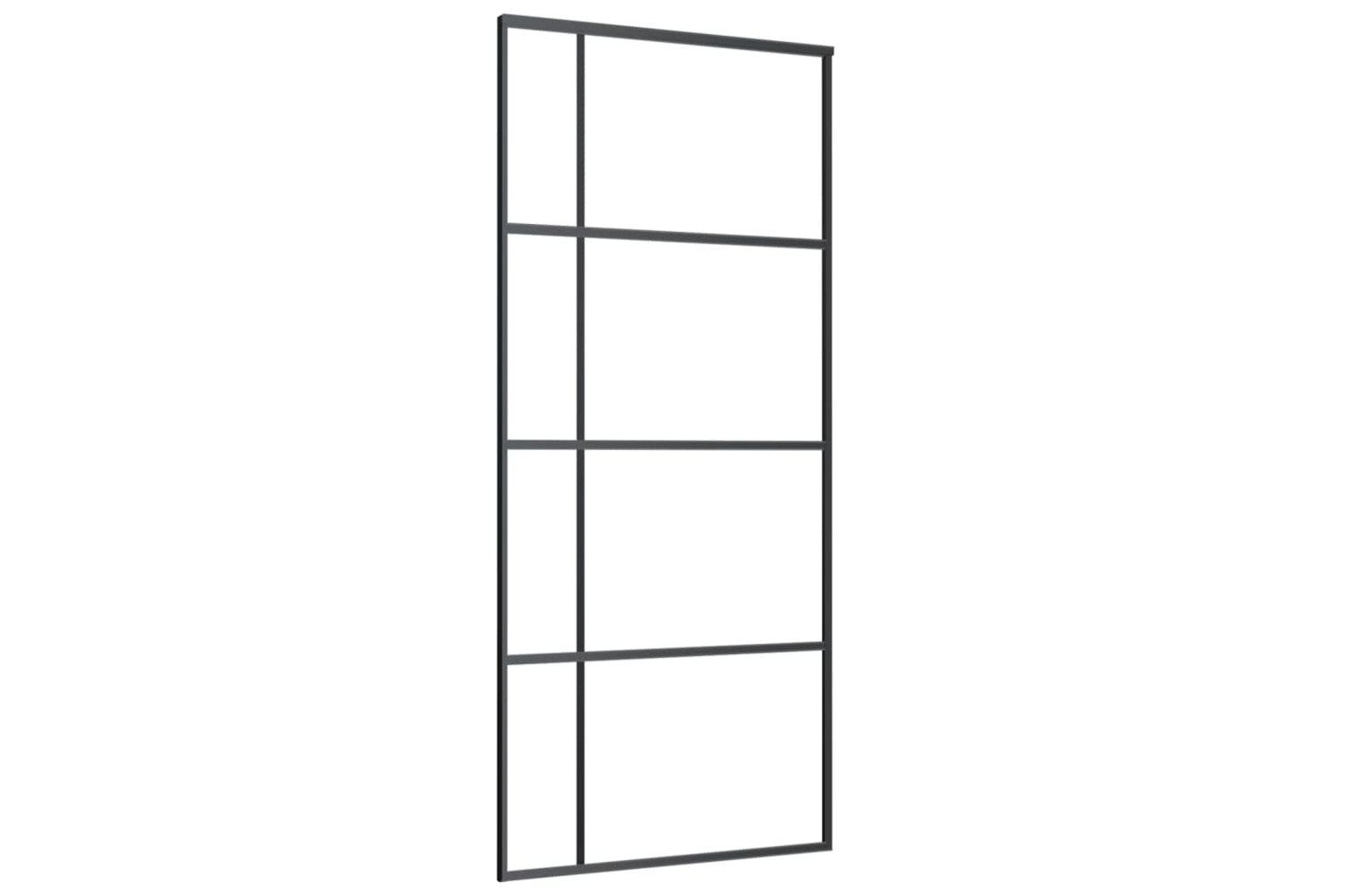 Vidaxl 151682 Sliding Door Esg Glass And Aluminium 90x205 Cm Black-2