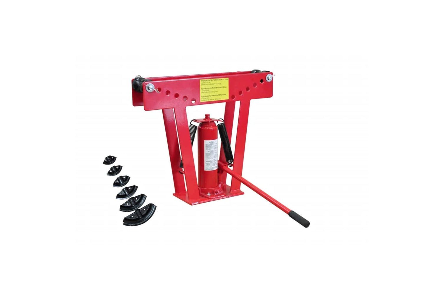 Vidaxl 140210 12 Ton Hydraulic Tube Rod Pipe Bender With 6 Dies