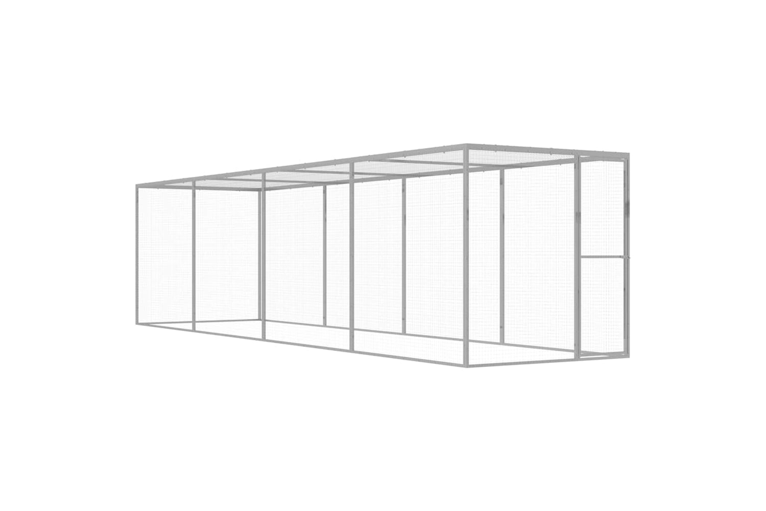 Vidaxl Cat Cage 6x1.5x1.5 M Galvanised Steel