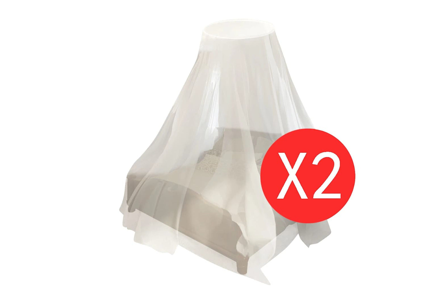 Vidaxl Mosquito Net 2 Pcs Round 56x325x230 Cm-2