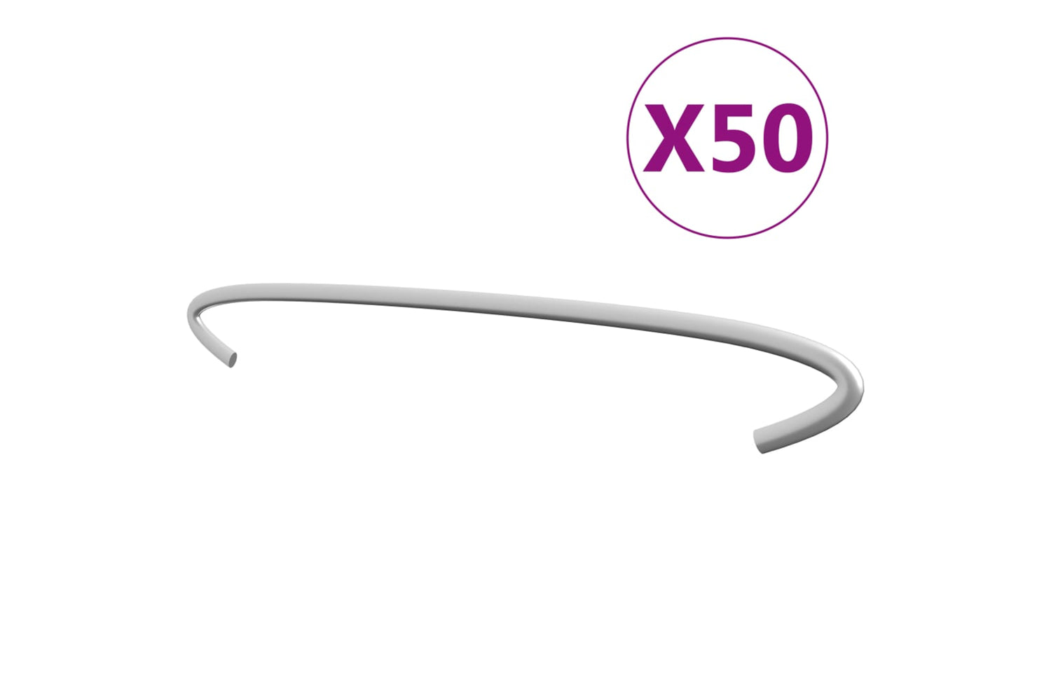 vidaXL 145621 Gabion Hooks 50 Pcs Galvanised Steel 30cm
