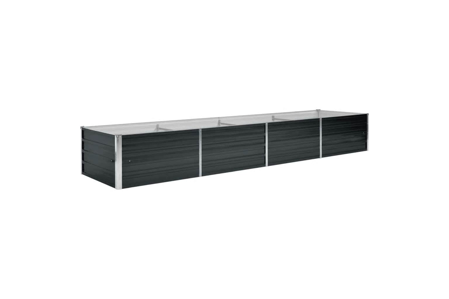 vidaXL 45729 Garden Raised Bed Anthracite 320x80x45cm Galvanised Steel
