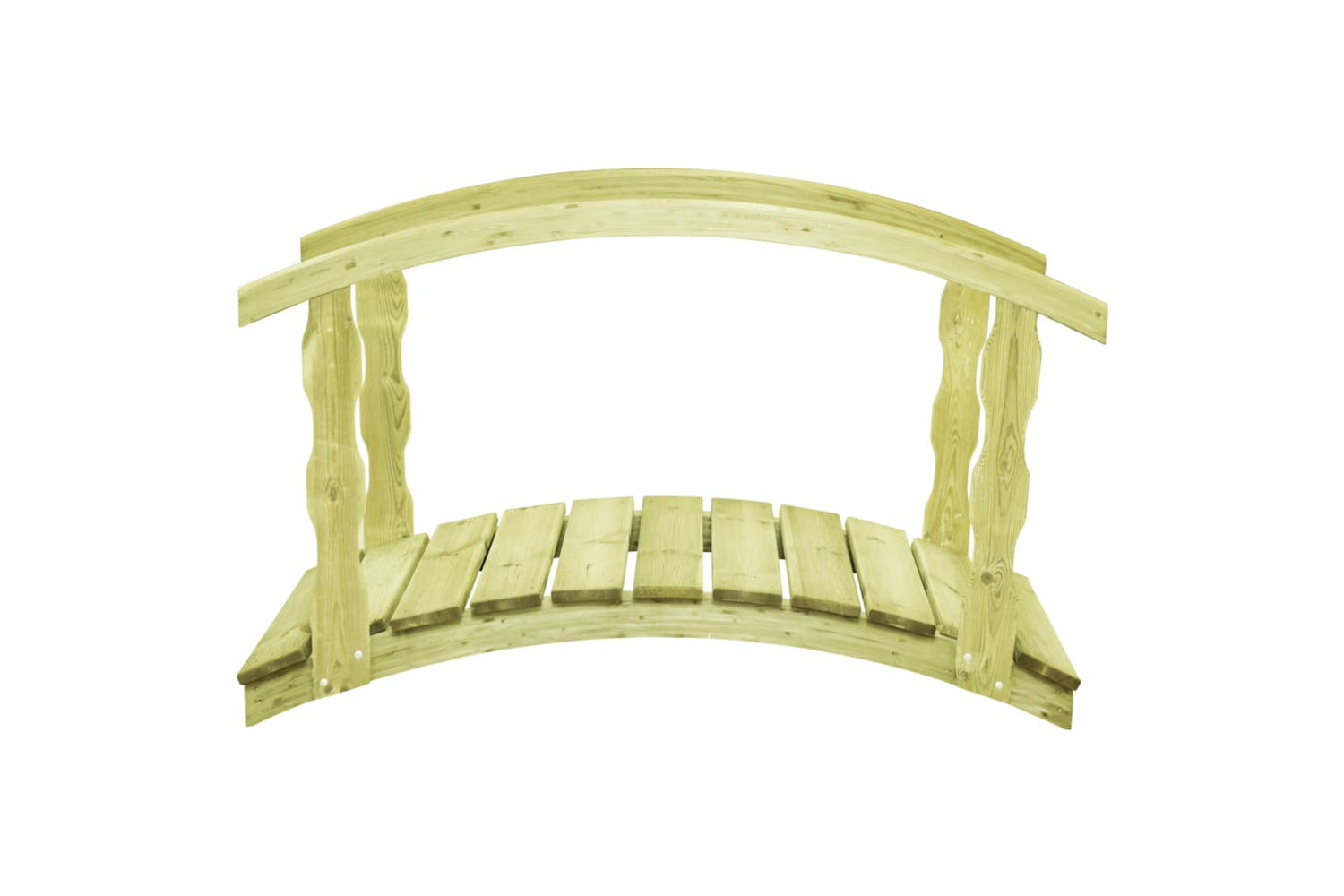 vidaXL 49112 Garden Bridge With Rail 170x74x105cm Impregnated Pinewood