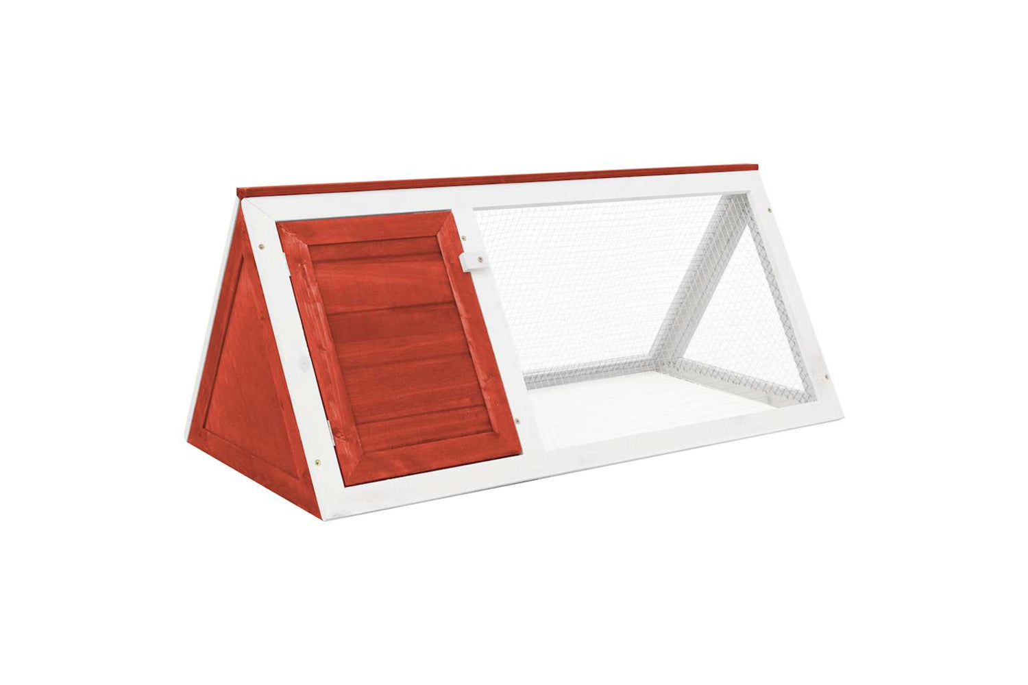 Vidaxl 170854 Animal Rabbit Cage Red Wood
