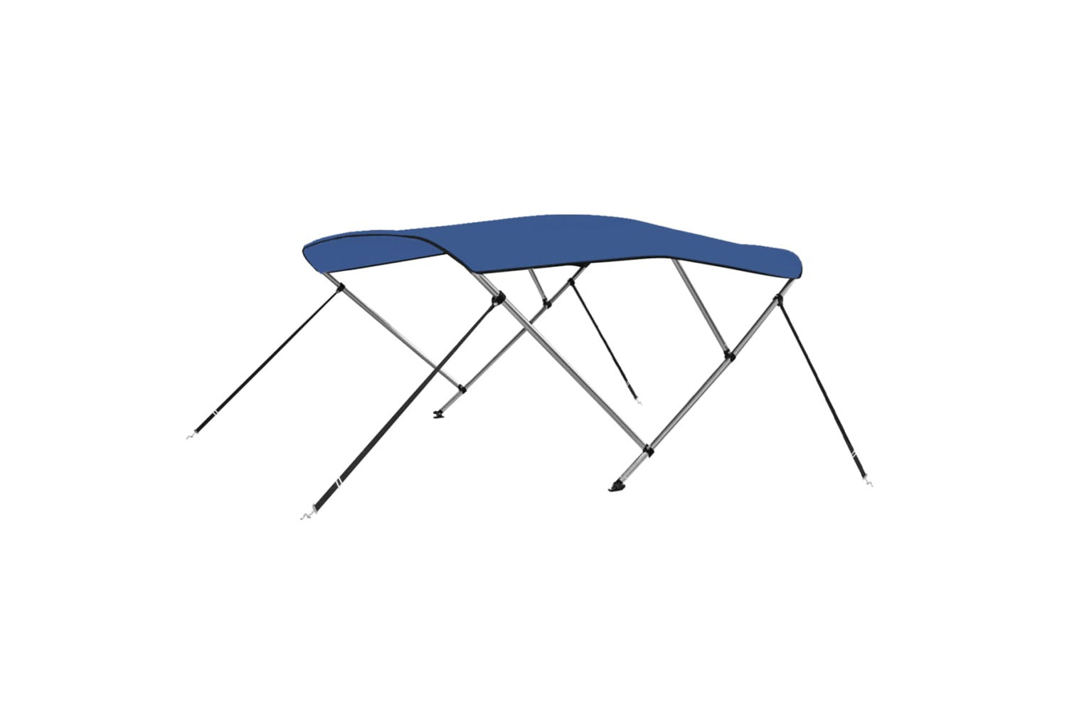 vidaXL 92365 3 Bow Bimini Top Blue 183x180x137cm-2
