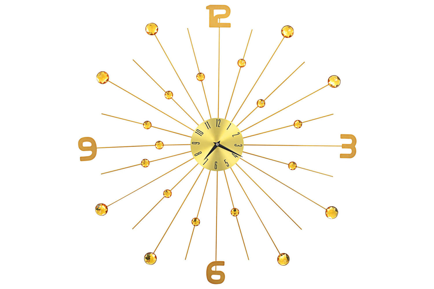 Vidaxl 283857 Metal Wall Clock 70 cm | Golden