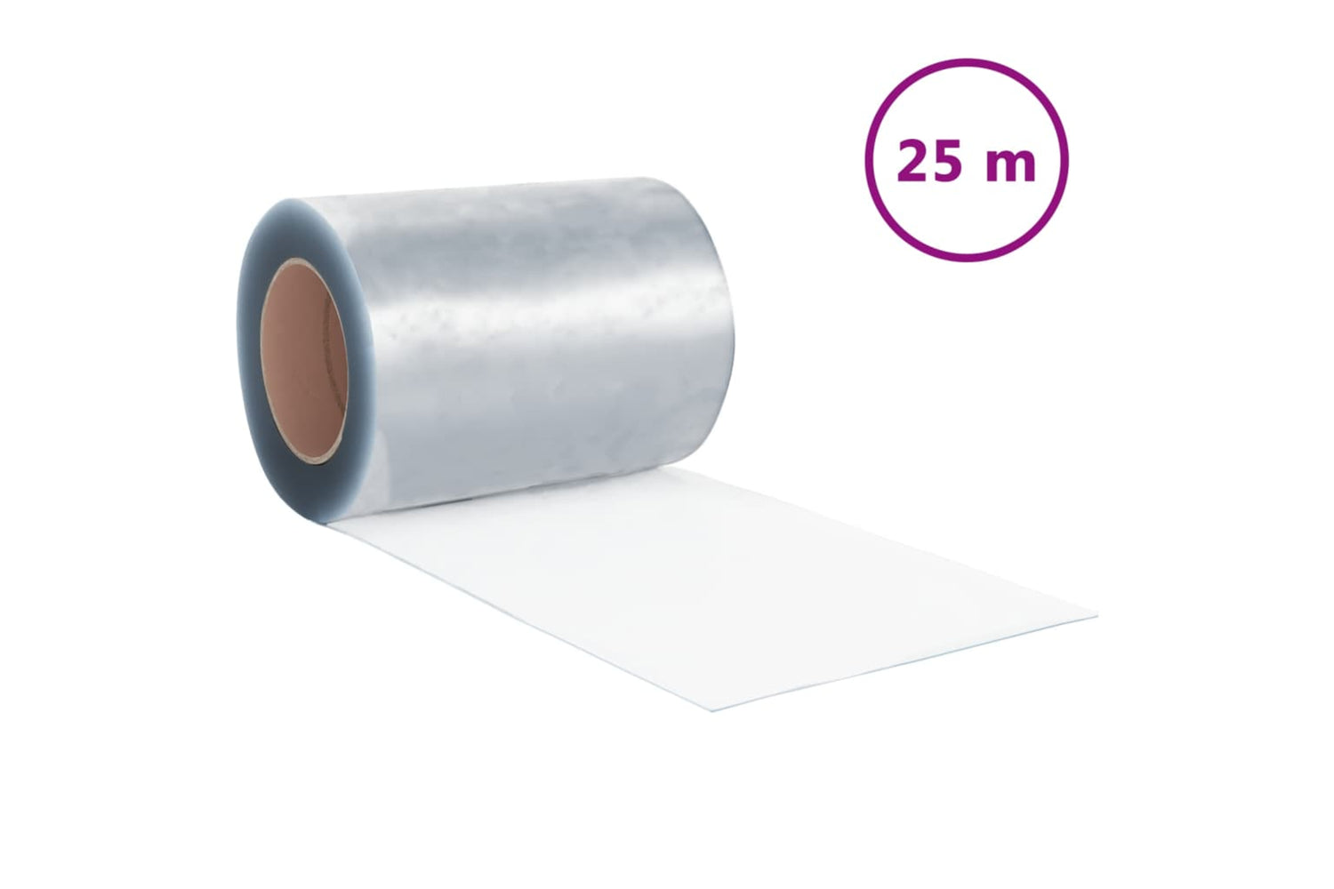 Vidaxl 288282 Strip Curtain Roll Pvc 3mm X 300mm 25 M