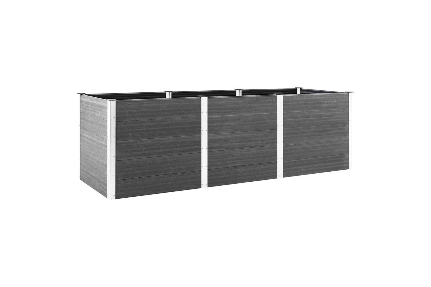 vidaXL 318102 Garden Raised Bed 300x100x91cm Wpc Grey