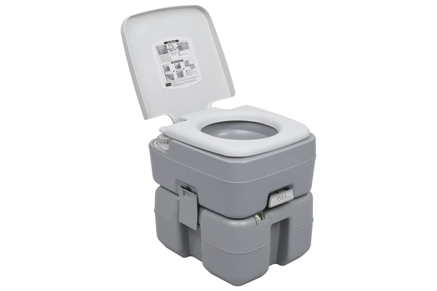 Vidaxl 30138 Portable Camping Toilet Grey 20+10 L-2