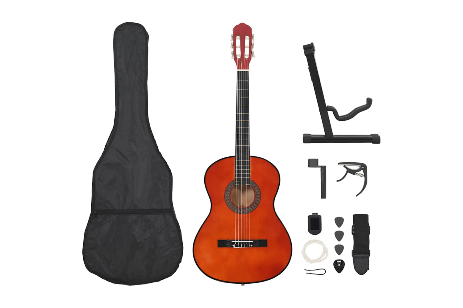 Vidaxl 12 Piece Classical Guitar Beginner Set 4/4 39