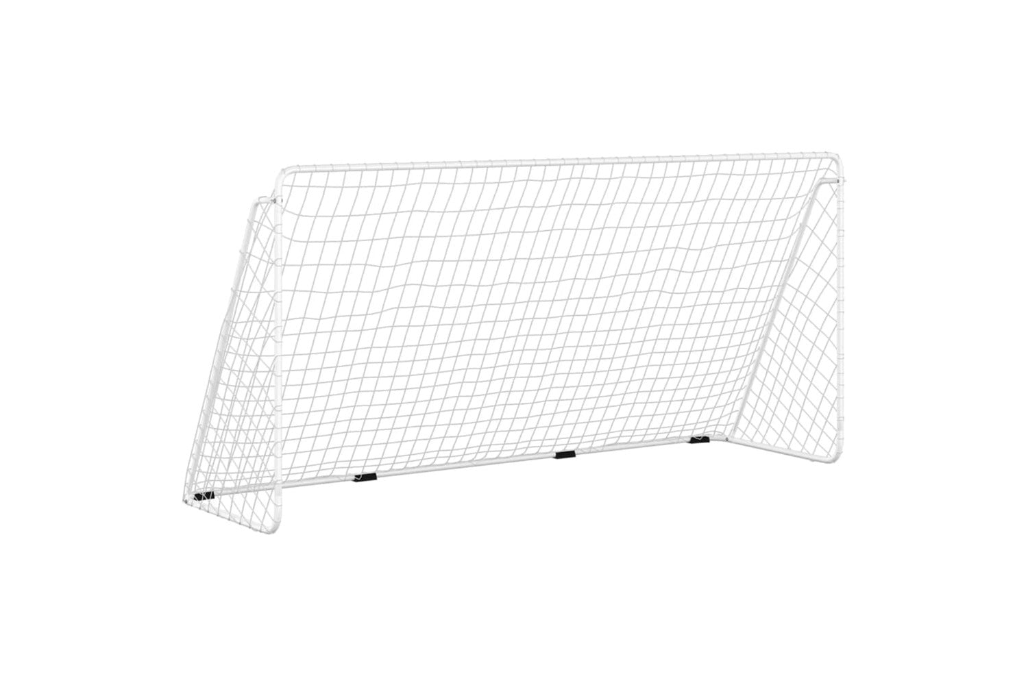 vidaXL 93371 Football Goal With Net White 366x122x182cm Steel-2