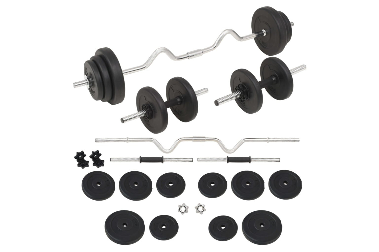 Vidaxl 91401 Barbell And Dumbbell Set 30 Kg-2