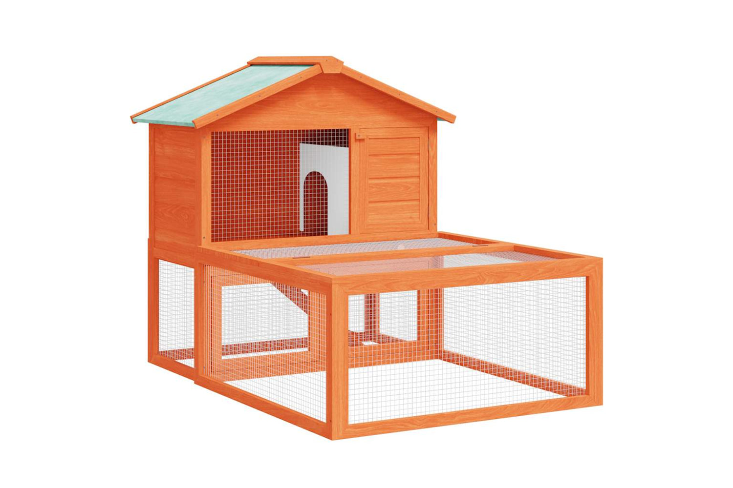 Vidaxl 170346 Animal Rabbit Cage Outdoor Run Wood