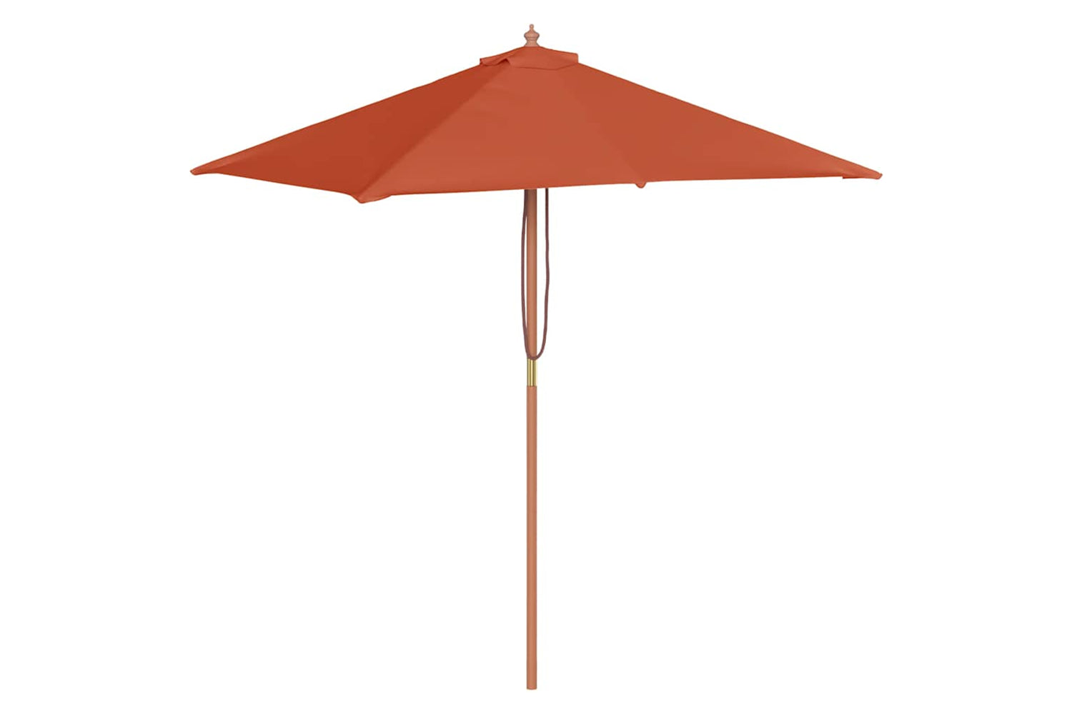 vidaXL 44538 Outdoor Parasol With Wooden Pole 150x200cm Terracotta