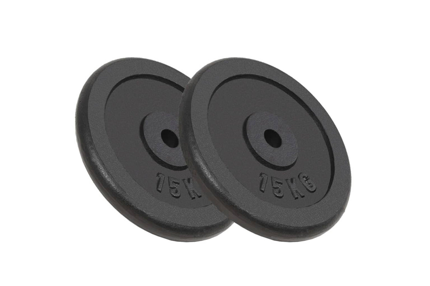 Vidaxl 91396 Weight Plates 2 Pcs 2x15 Kg Cast Iron-2