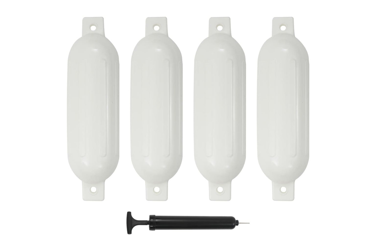 Vidaxl Boat Fenders 4 Pcs White 51x14 Cm Pvc-2