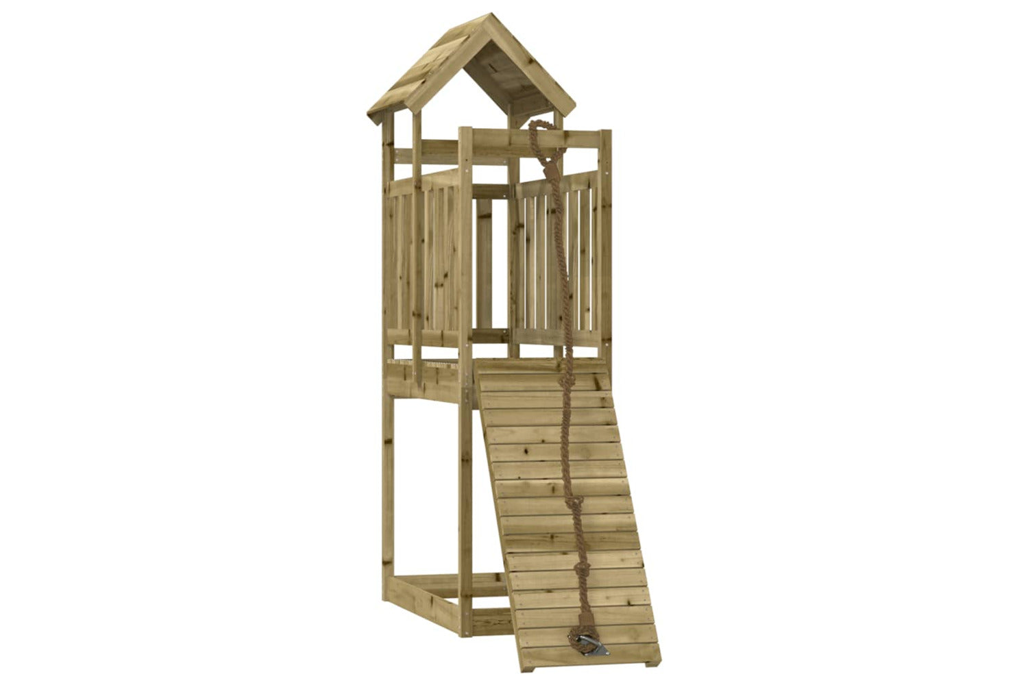 Vidaxl 3155965 Playhouse With Climbing Wall Impregnated Wood Pine-2