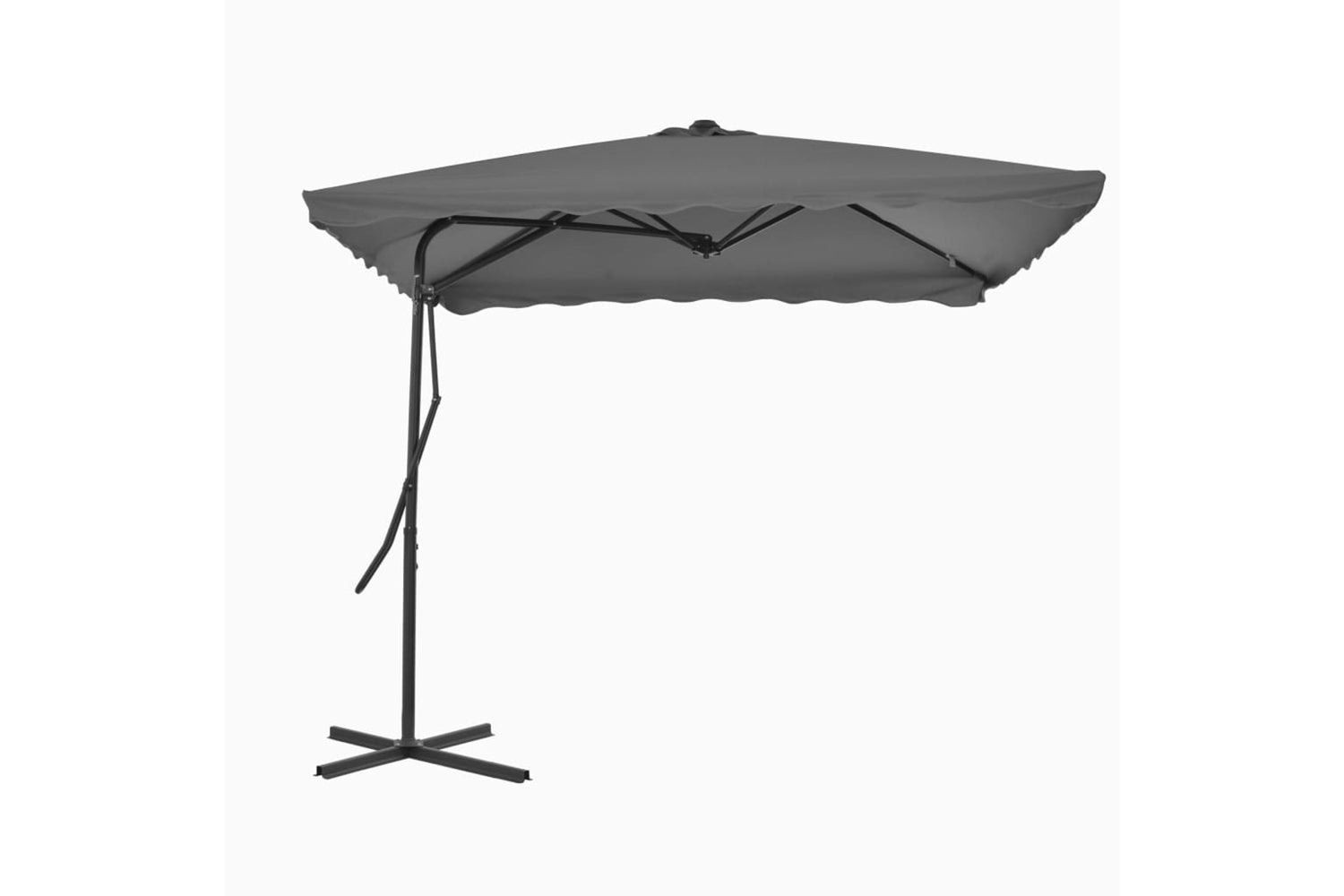 vidaXL 44883 Outdoor Parasol With Steel Pole 250x250cm Anthracite
