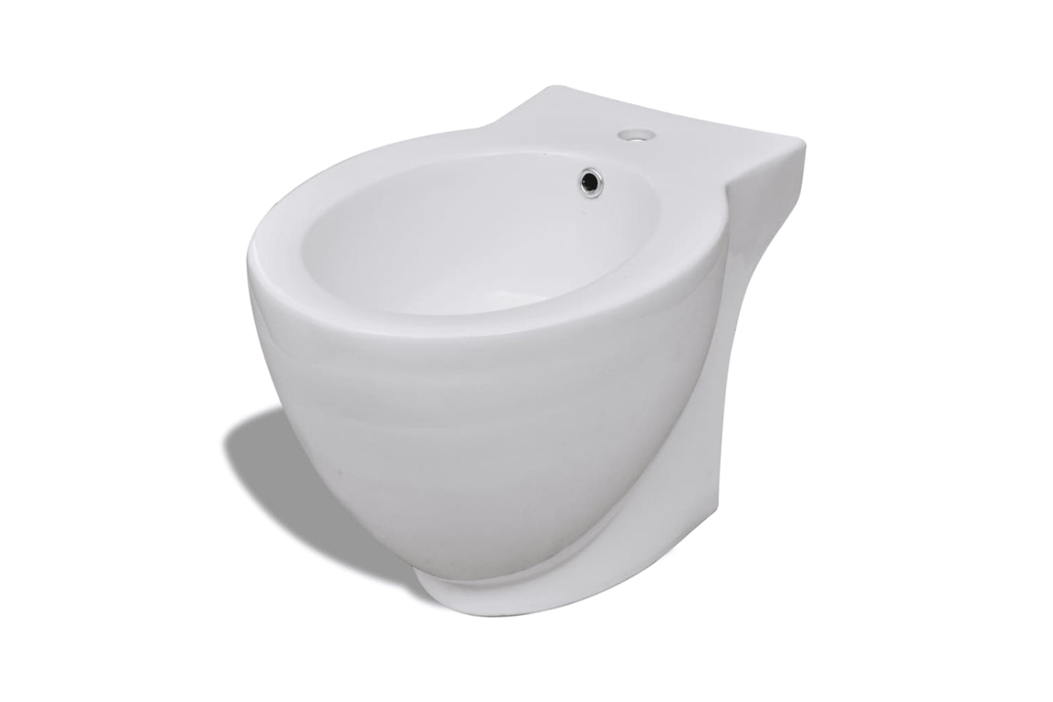 Vidaxl 140665 Round Bidet Stand White High-quality Ceramic