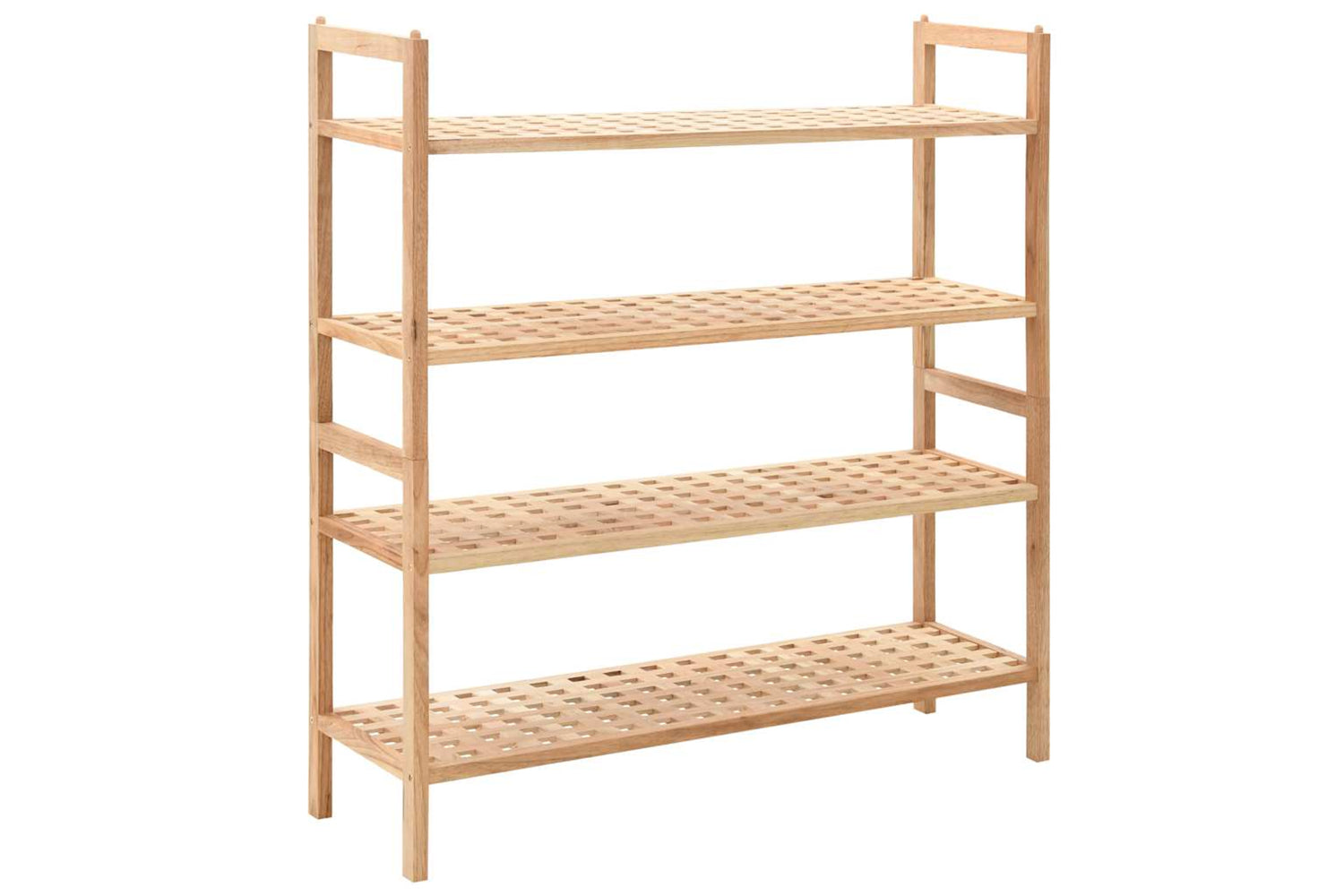 vidaXL 247103 Shoe Rack Solid Walnut Wood 69x26x81cm