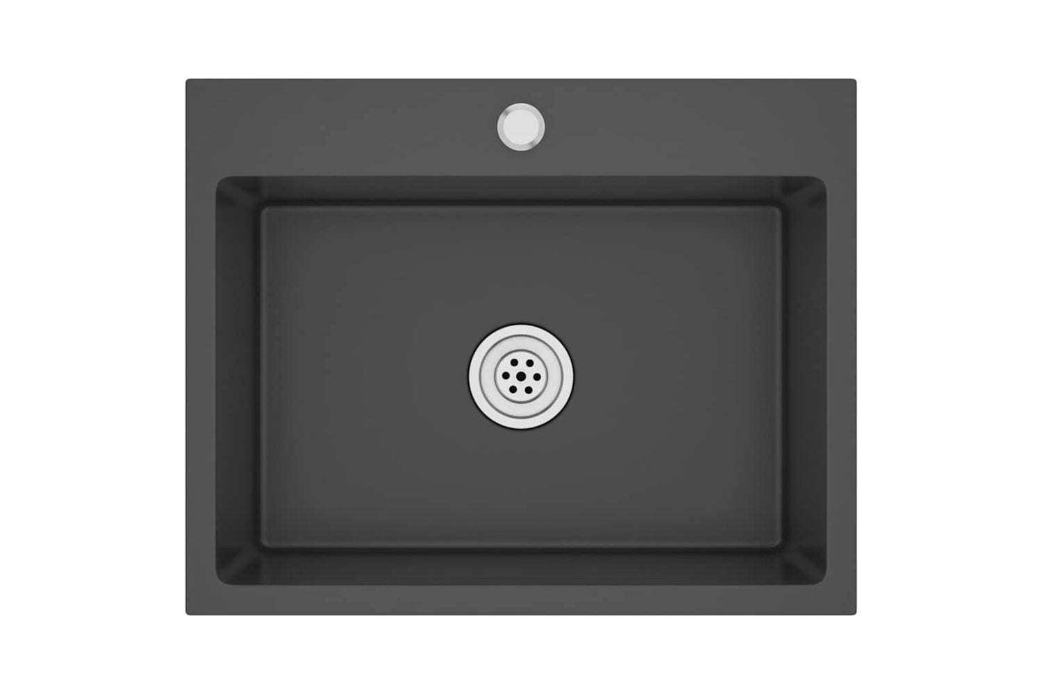 Vidaxl 51511 Handmade Kitchen Sink Black Stainless Steel