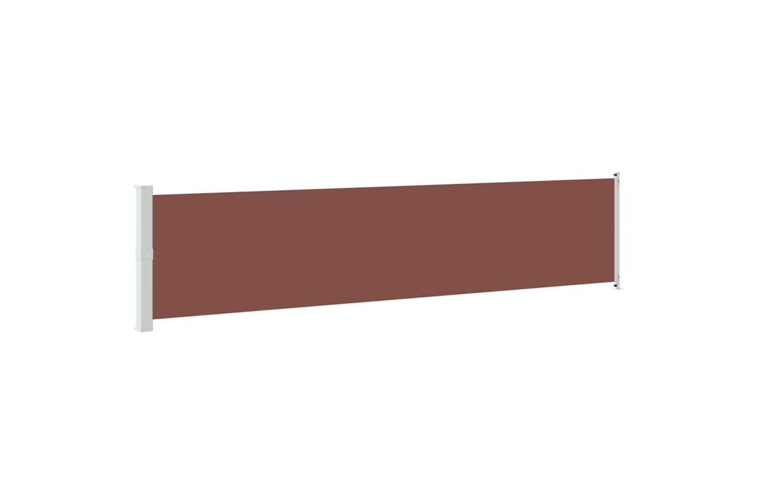 vidaXL 313374 Patio Retractable Side Awning 140x600cm Brown