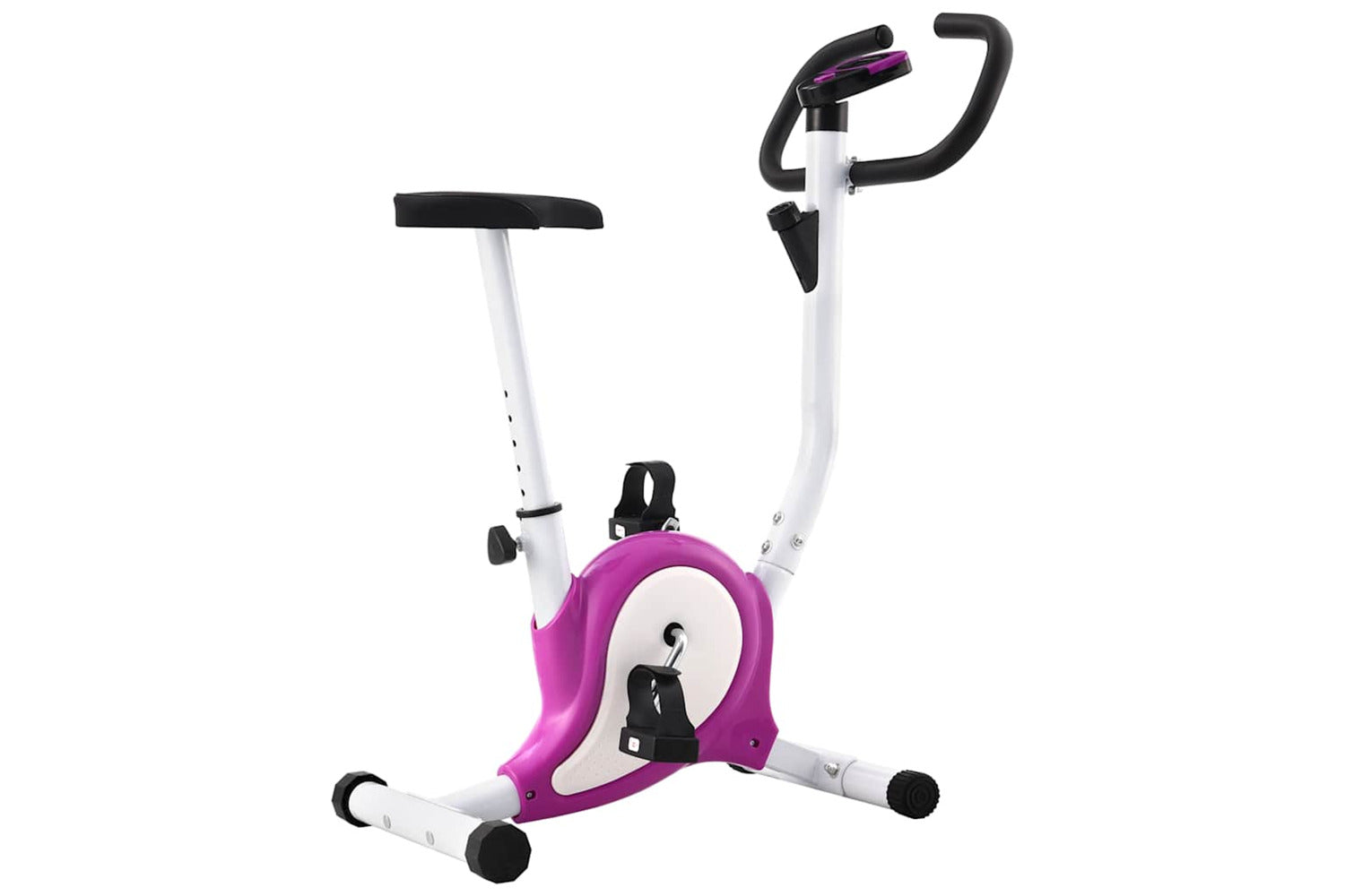 Vidaxl Exercise Bike With Belt Resistance Purple-2