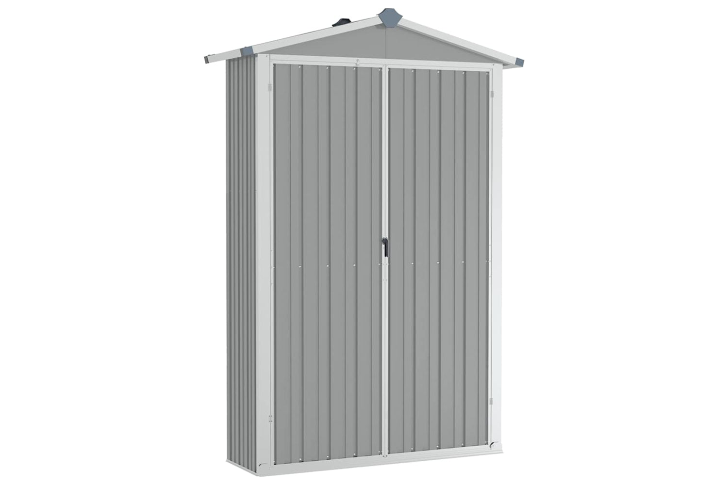 vidaXL 46302 Garden Shed Grey 107.5x46x183cm Galvanised Steel