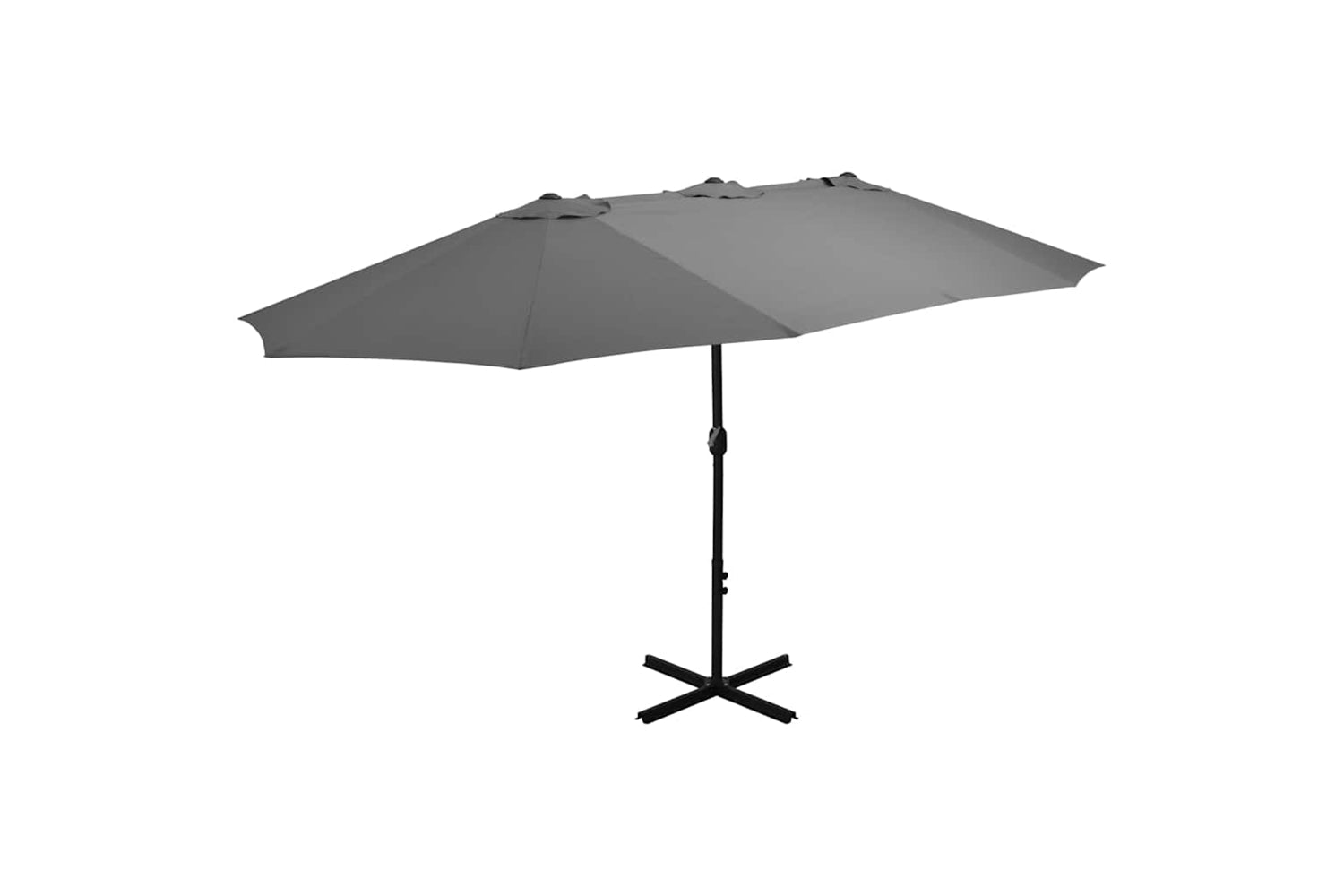 vidaXL 44869 Outdoor Parasol With Aluminium Pole 460x270cm Anthracite