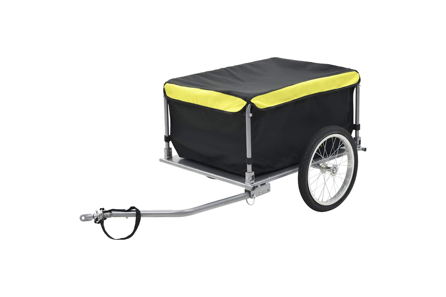 Vidaxl Bike Trailer Black And Yellow 65 Kg-2