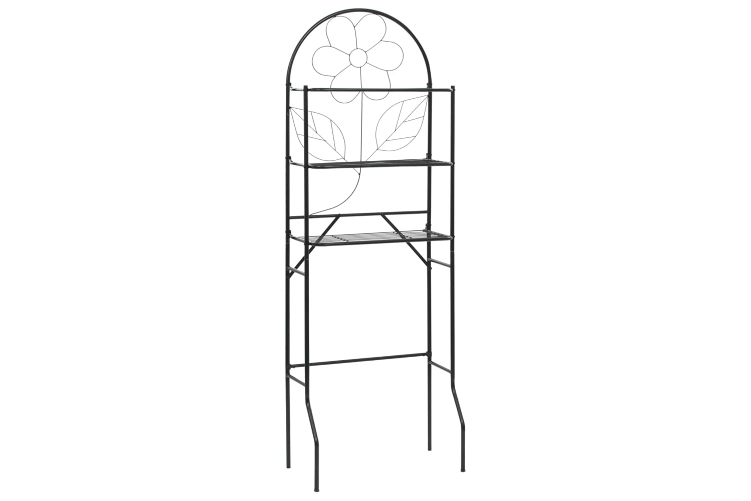 vidaXL 246722 Toilet Rack Black 60x33x174cm