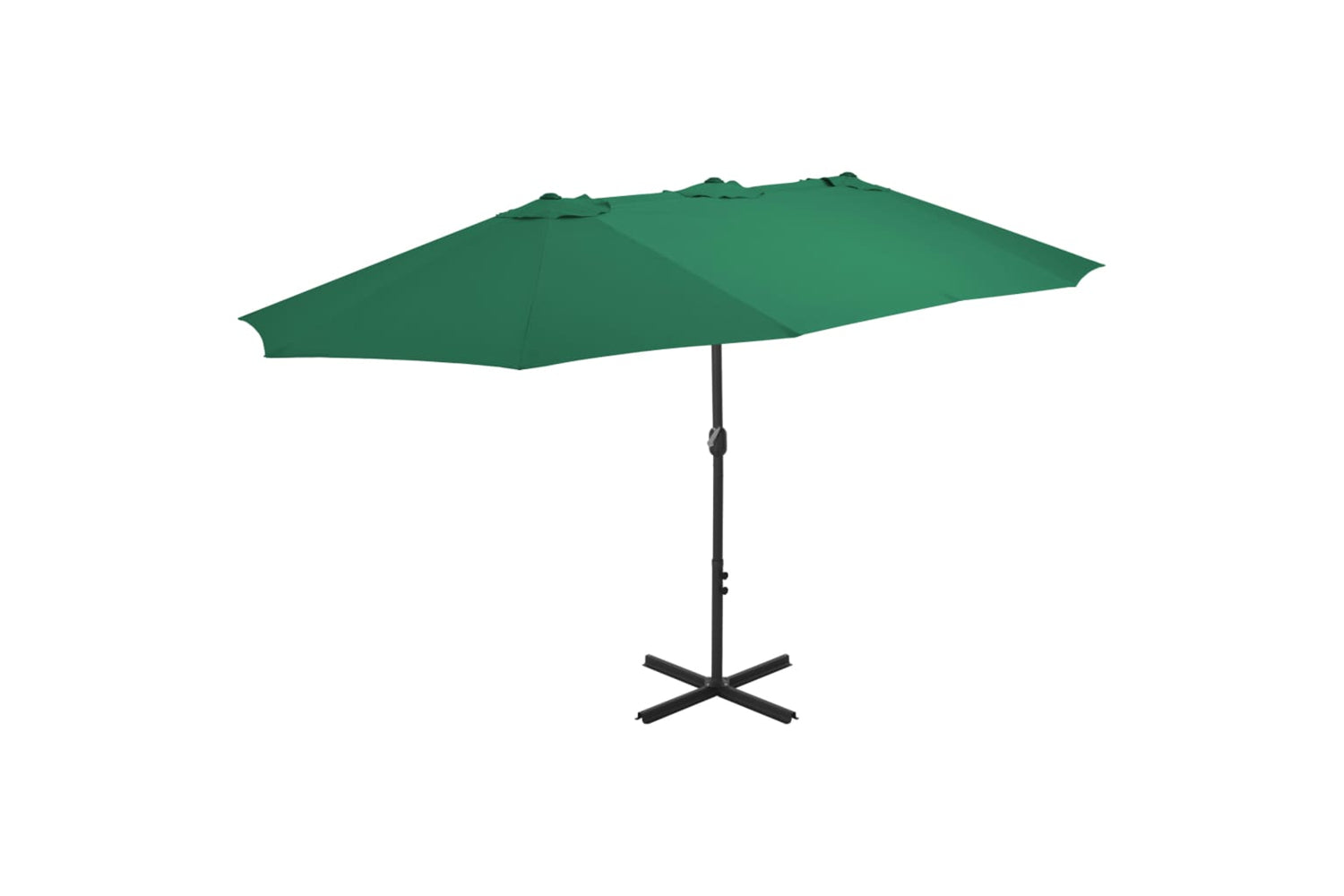 vidaXL 44867 Outdoor Parasol With Aluminium Pole 460x270cm Green
