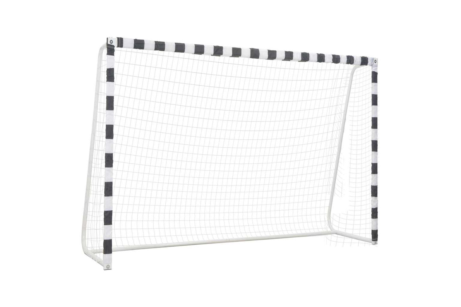 Vidaxl Soccer Goal 300x200x90 Cm Metal Black And White-2
