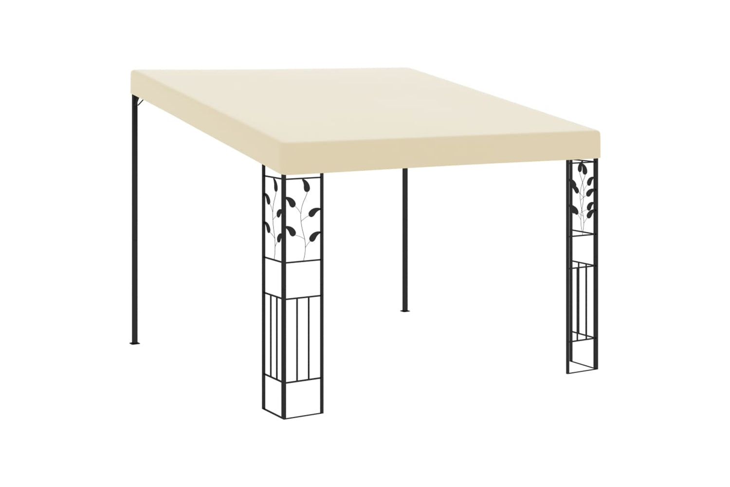 Vidaxl 47997 Wall-mounted Gazebo 3x3x2.5 M Cream