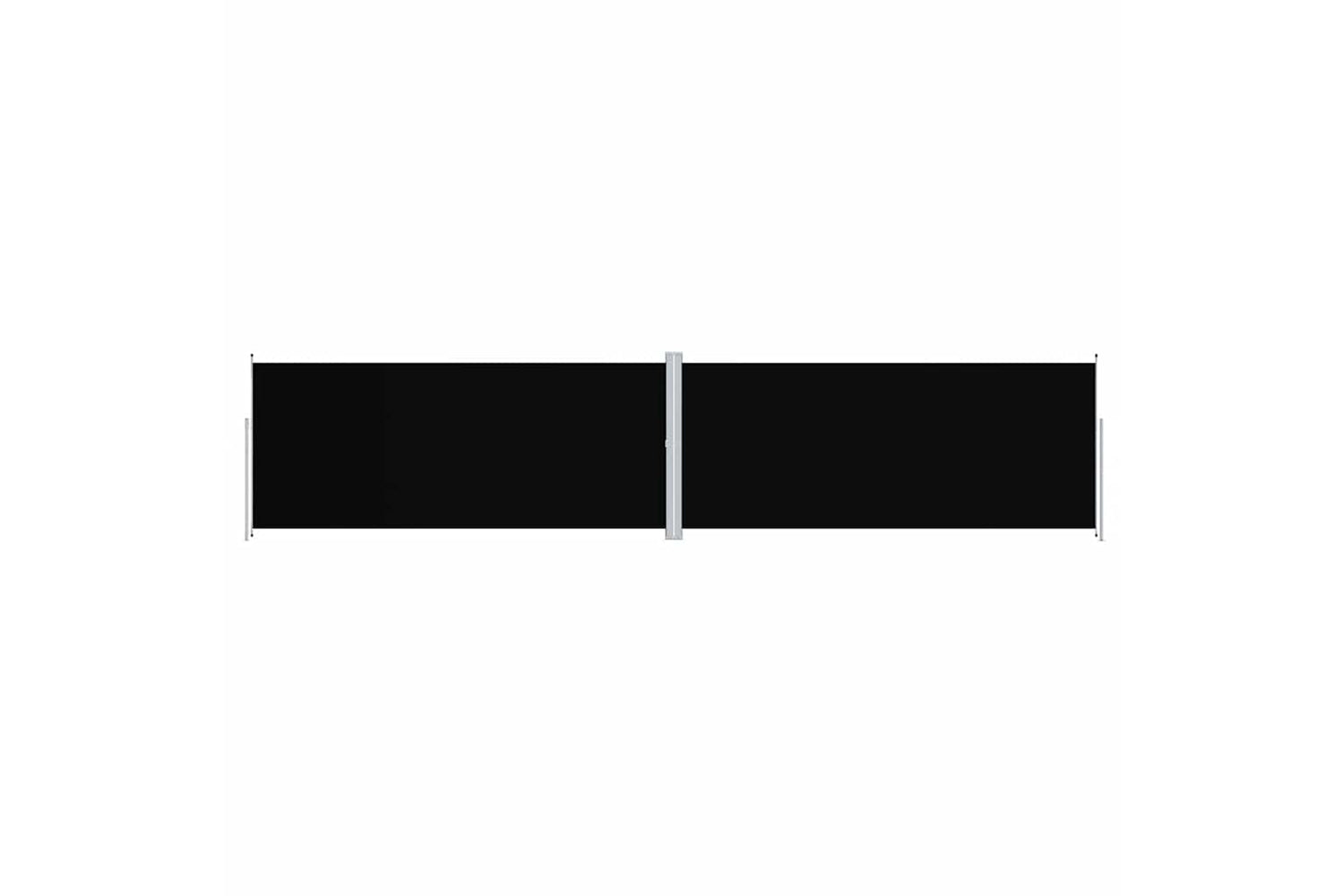 vidaXL 318048 Retractable Side Awning Black 220x1000cm