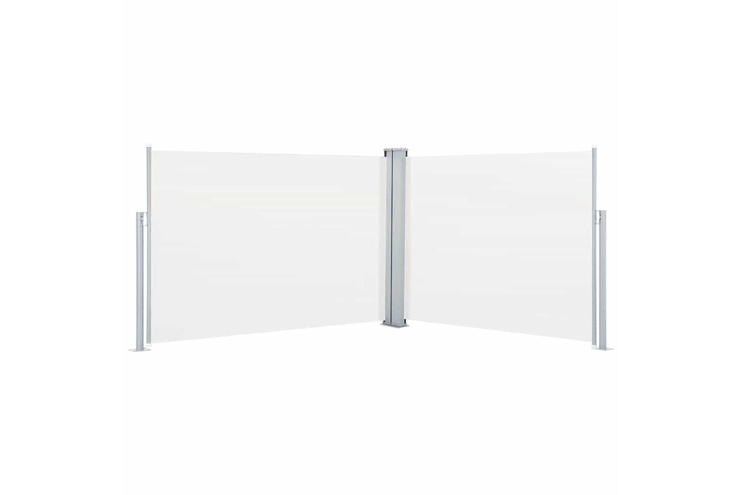 vidaXL 48479 Retractable Side Awning Cream 120x1000cm