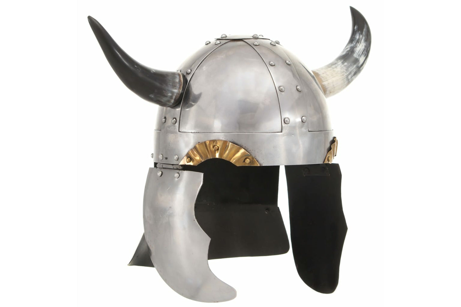 Vidaxl 286205 Fantasy Viking Helmet Larp Silver Steel-2