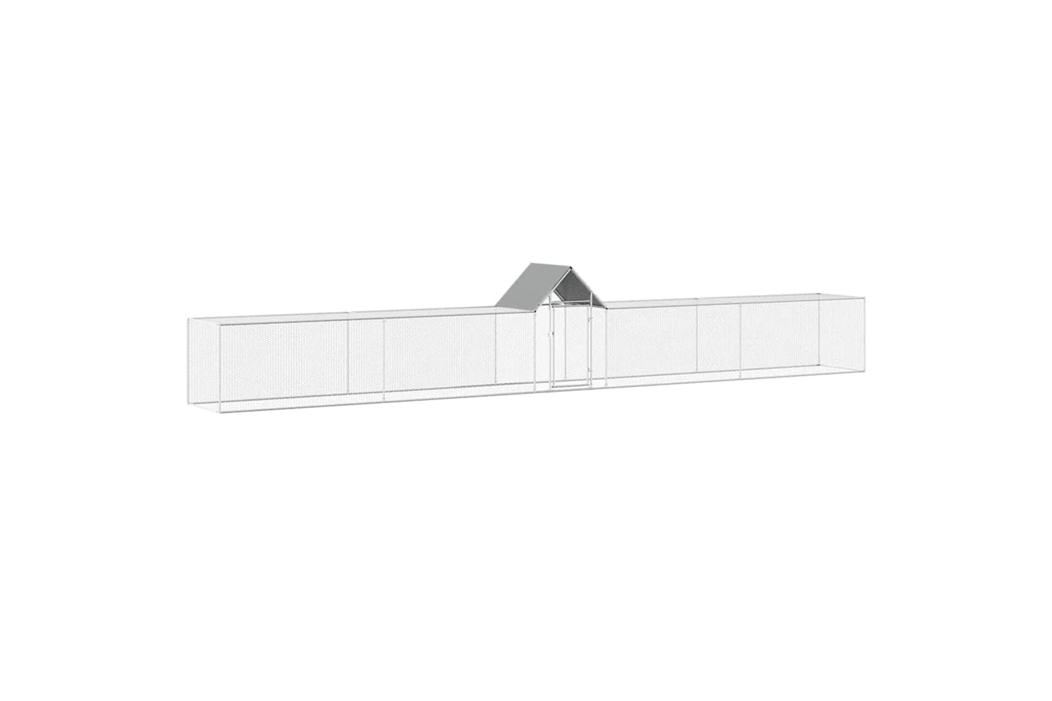 Vidaxl Chicken Coop 9x1x1.5 M Galvanised Steel