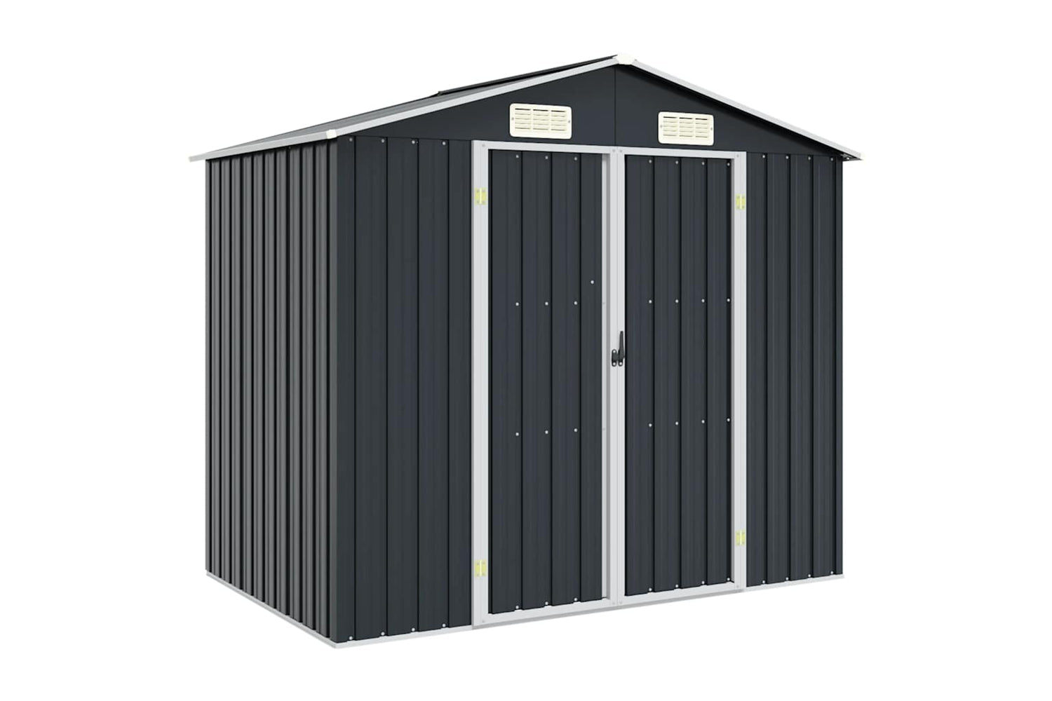 vidaXL 46299 Garden Shed Anthracite 205x129x183cm Galvanised Steel