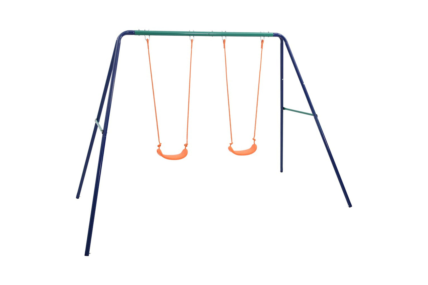 Vidaxl Swing Set With 2 Seats Steel-2