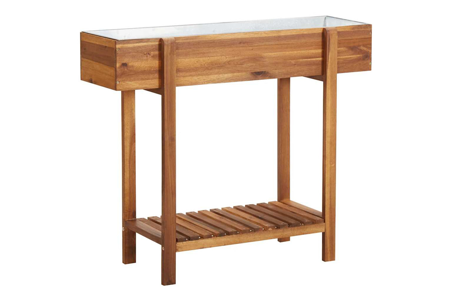 Vidaxl 43793 Raised Garden Raised Bed Solid Acacia Wood And Zinc