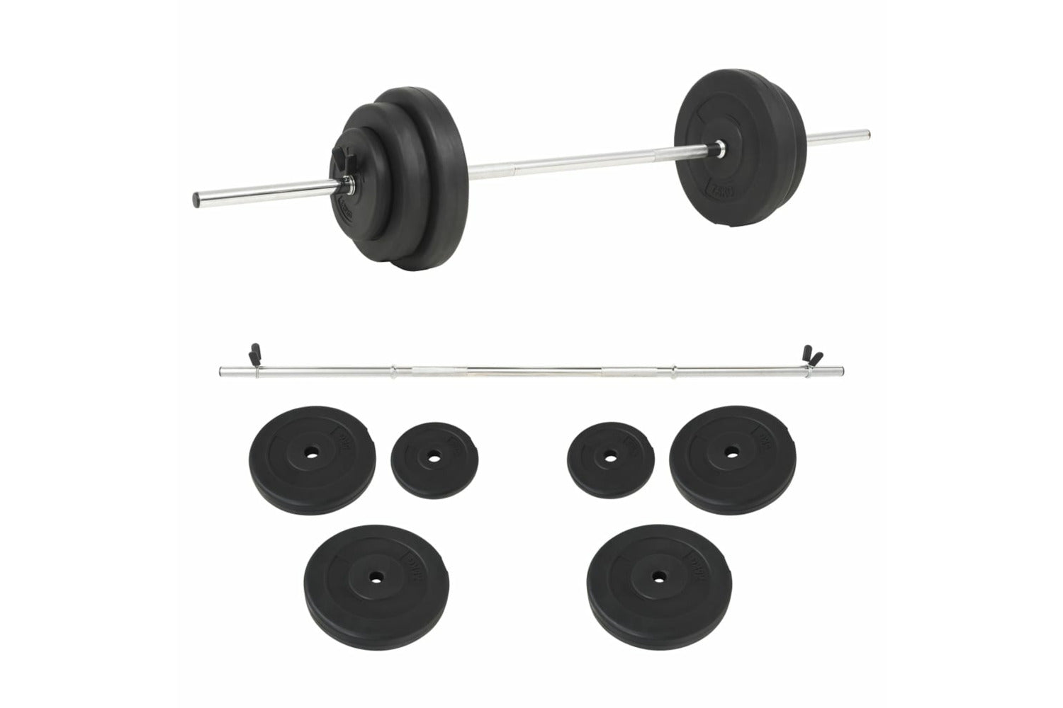 Vidaxl 91398 Barbell Set 30 Kg-2