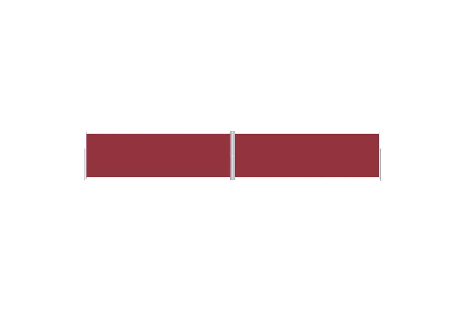 vidaXL 318083 Retractable Side Awning Red 200x1200cm