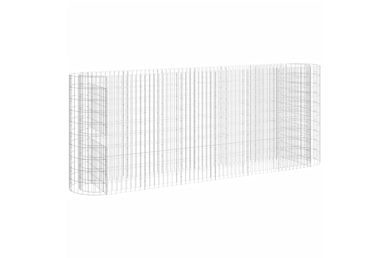 vidaXL 152034 Gabion Raised Bed Galvanised Iron 260x50x100cm