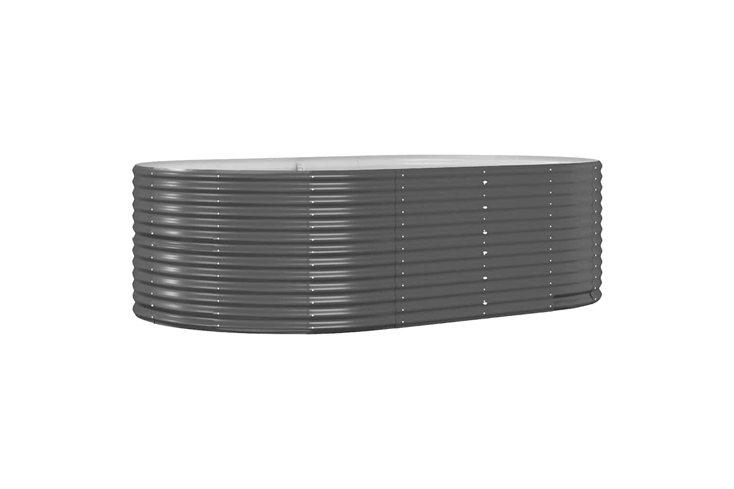 vidaXL 319096 Garden Raised Bed Anthracite 212x140x68cm Powder-coated Steel