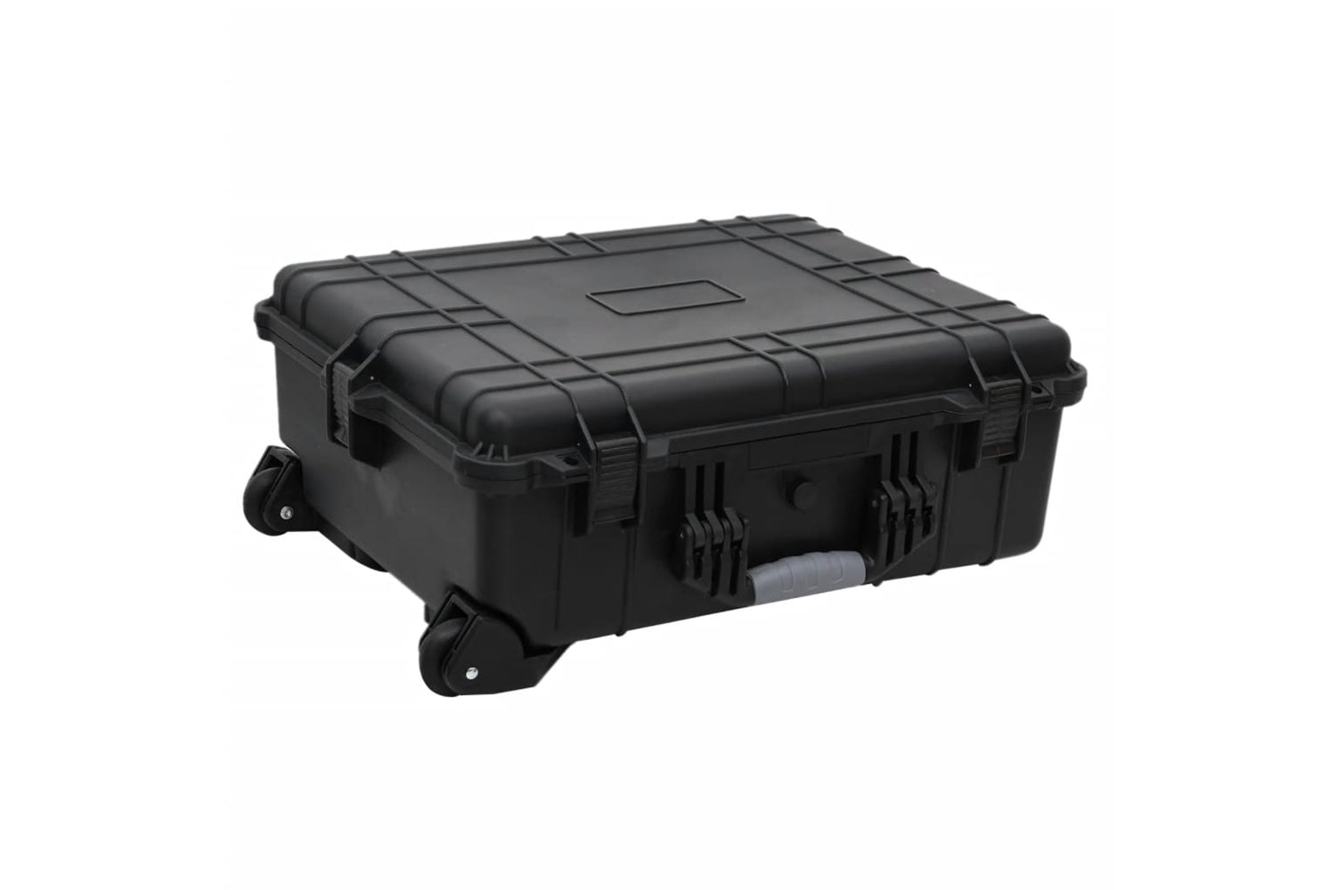 vidaXL 51800 Wheeled Flight Case Black 63x50x23cm Pp