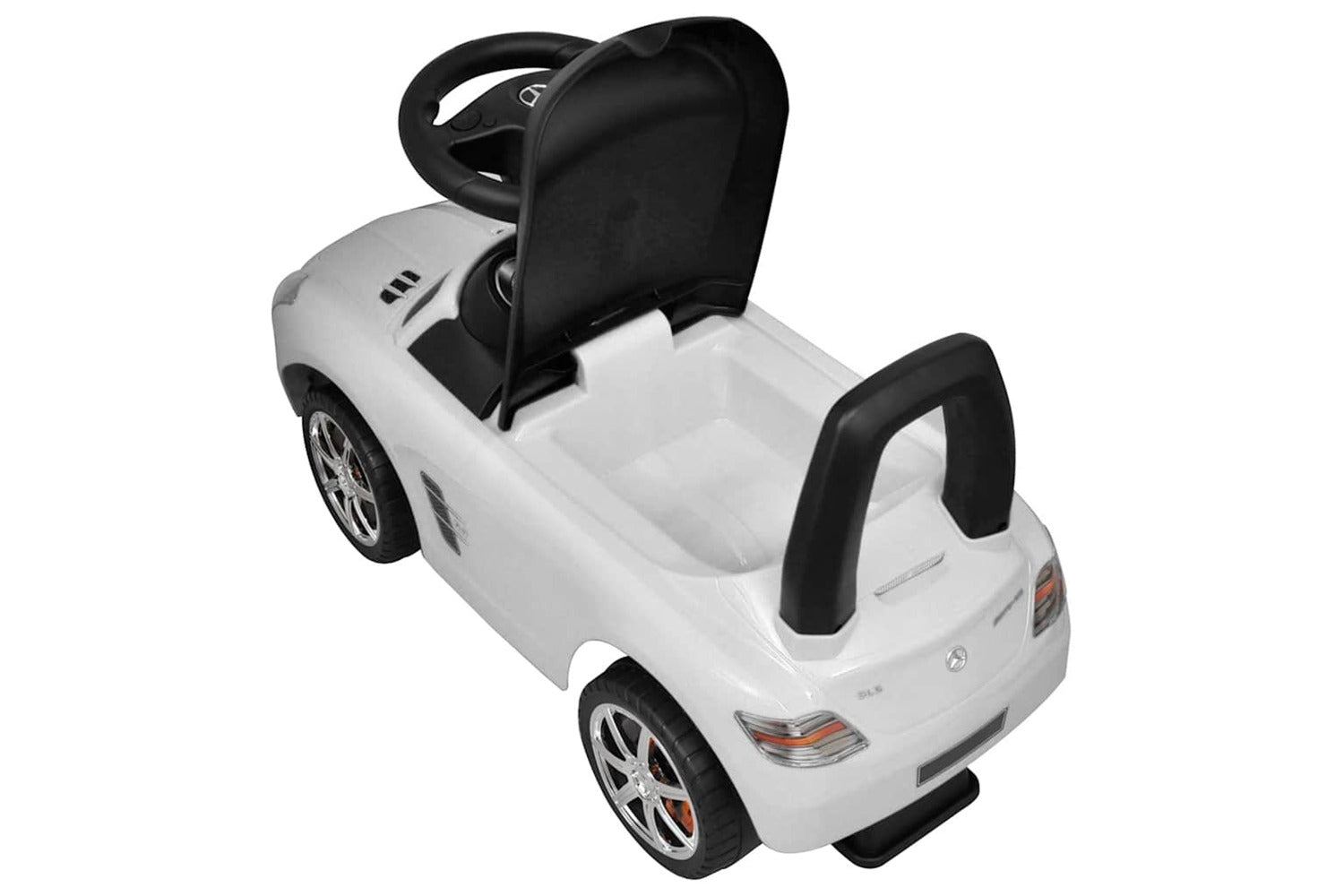 Vidaxl Foot-powered Kids Car White-6