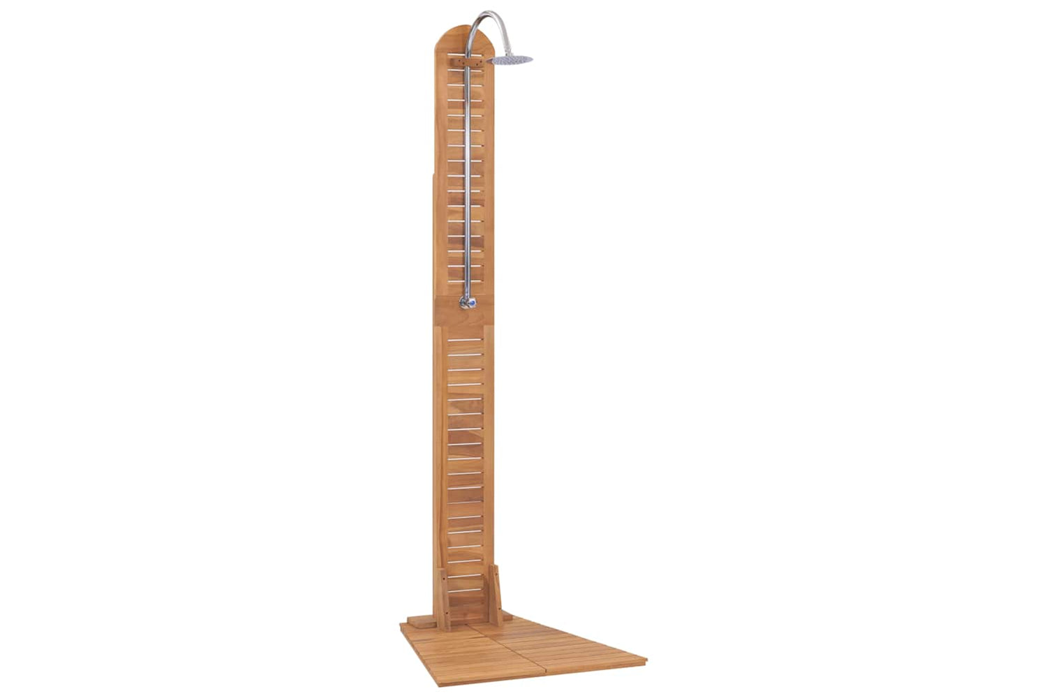 Vidaxl Garden Shower Solid Teak 70x75x204 Cm