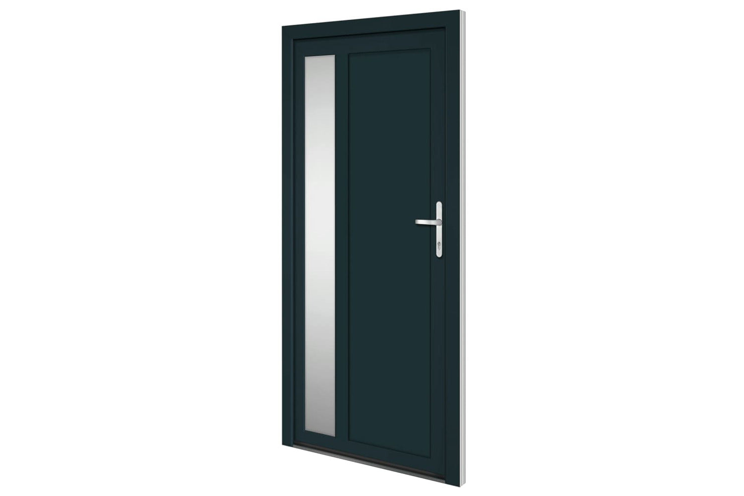 vidaXL 3157105 Front Door Anthracite 108x208cm Pvc-2