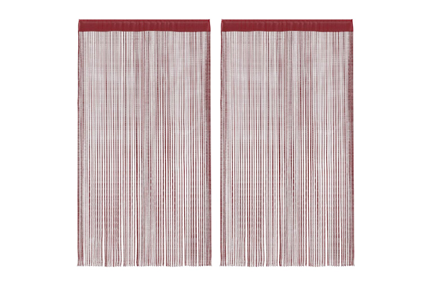 vidaXL 132409 String Curtains 2 Pcs 140x250cm Burgundy